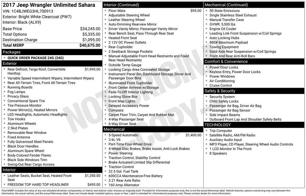 jeep wrangler unlimited 2017 1C4BJWEG3HL700913 image jeep wrangler unlimited 2017 1C4BJWEG3HL700913 image